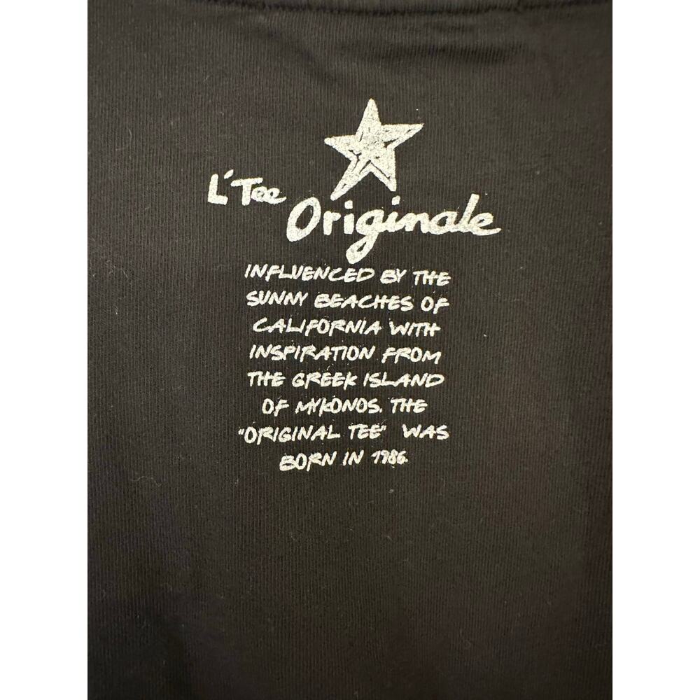 NWT Michael Stars Cap d'Antibes Graphic Tee Original Tee T-Shirt Black Sz OS - Picture 7 of 7